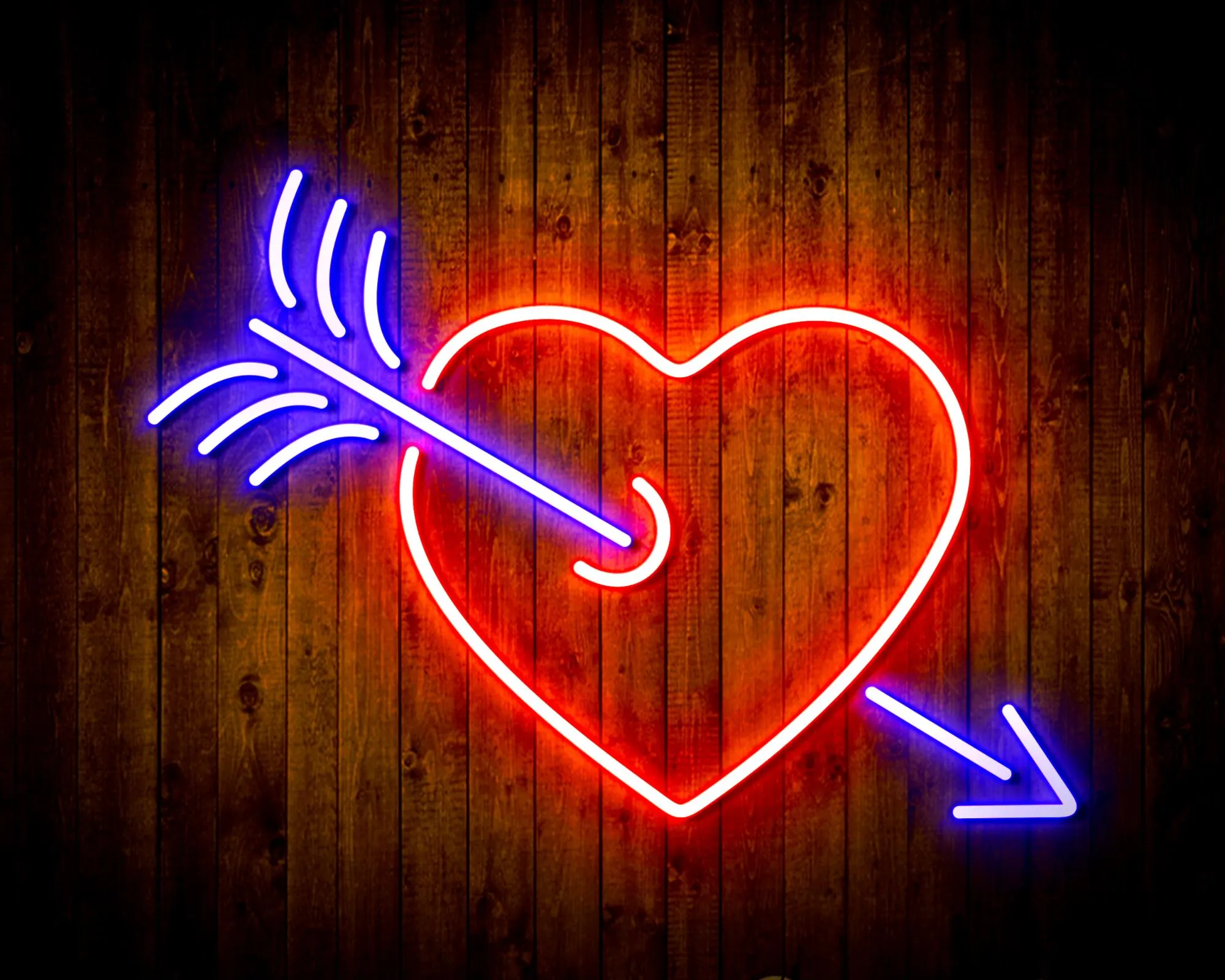 0cArrow-Through-Heart-Love-Flex-Silicone-LED-Sign-Neon-Style-LED-Technology-