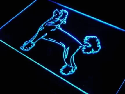 Chinese Crested Dog LED Light Sign