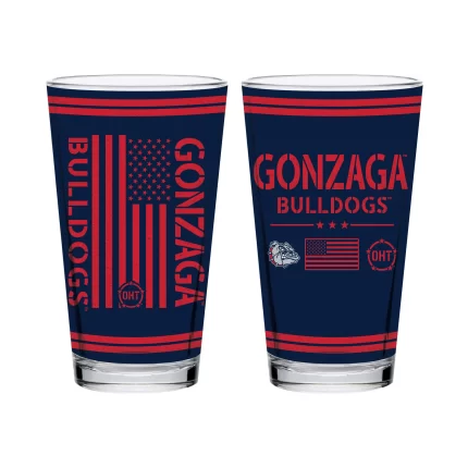 16oz Gonzaga Bulldogs OHT TC FW Flag Pint