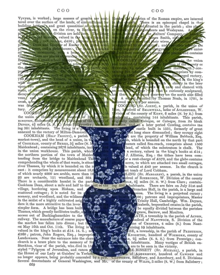 Chinoiserie Vase 8, With Plant, Book Print, Art Print, Wall Art