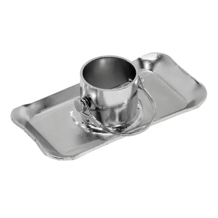 Removable Disc Foot w/Pin 2.1" Tall - Plated