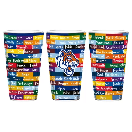 Savannah State Tigers 16oz BHM Pint Glasses | Set of 2