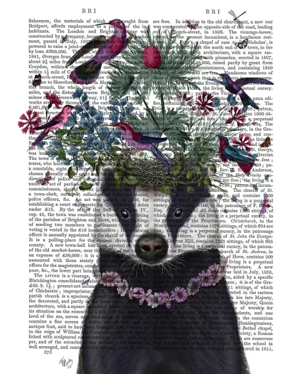 Badger Birdkeeper, Book Print, Art Print, Wall Art