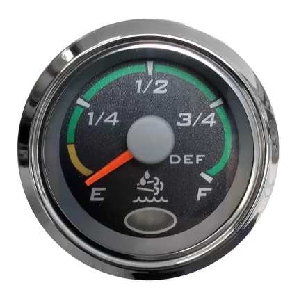 Euro Black 2" Fuel Level Gauge