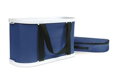 Rectangular Collapsible Wash Bucket with Zippered Storage Case 5 Gal