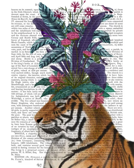 Hot House Tiger 2, Book Print, Art Print, Wall Art