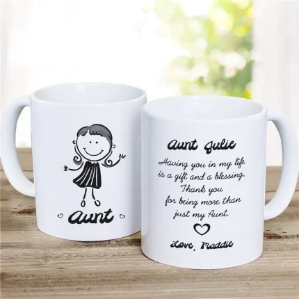 Aunt Mug - Personalized Coffee Mug for Aunts