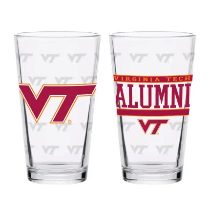 Set of 2 Virginia Tech 16oz Alumni Pints