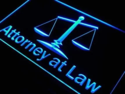 Attorney At Law LED Light Sign