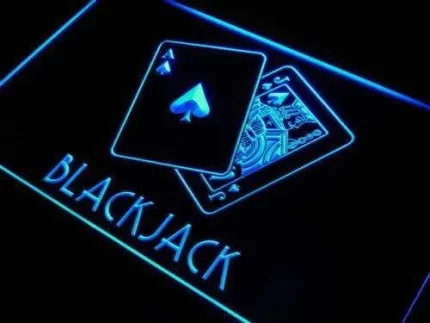Blackjack Poker LED Light Sign