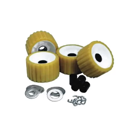 Ribbed Roller Replacement Kit - 4 Pack - Gold