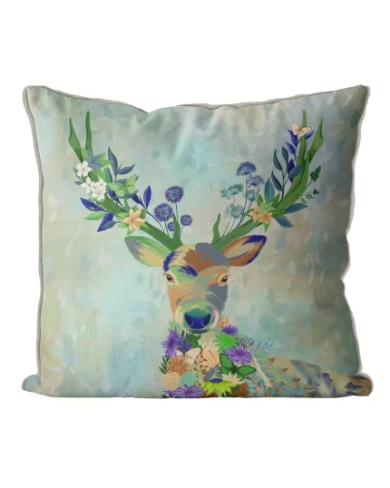 Deer Fantastic Florals, Cushion / Throw Pillow