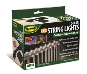 Solar String Light of 50 Decorative White Lights