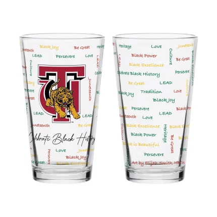 Set of 2 Tuskegee Golden Tigers 16oz BHM Pints