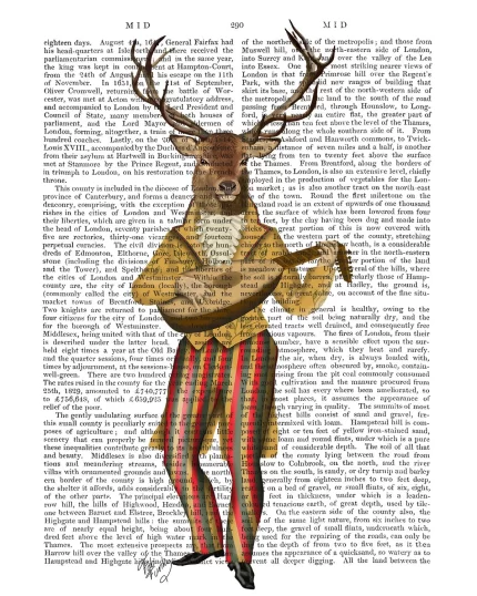 Deer Minstrel, Book Print, Art Print, Wall Art