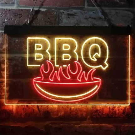 BBQ Fire Decoration LED Light Sign