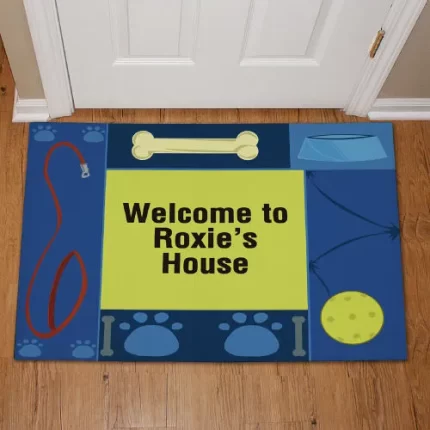 Doggy's House Personalized Doormat - Custom Pet Entry Mat