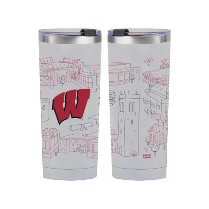 Wisconsin Badgers 24oz Campus Line Art Tumbler