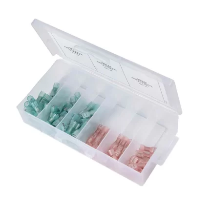 Heat Shrink Universal Speaker Connector Kit f/22-18/16-14 - Assorted 90 Piece