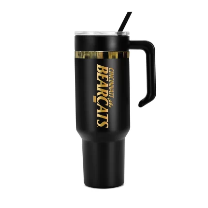 48oz Cincinnati Bearcats Gold Black Anodized Tumbler