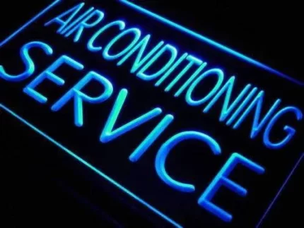 Heating Cooling Air Conditioning Services LED Light Sign