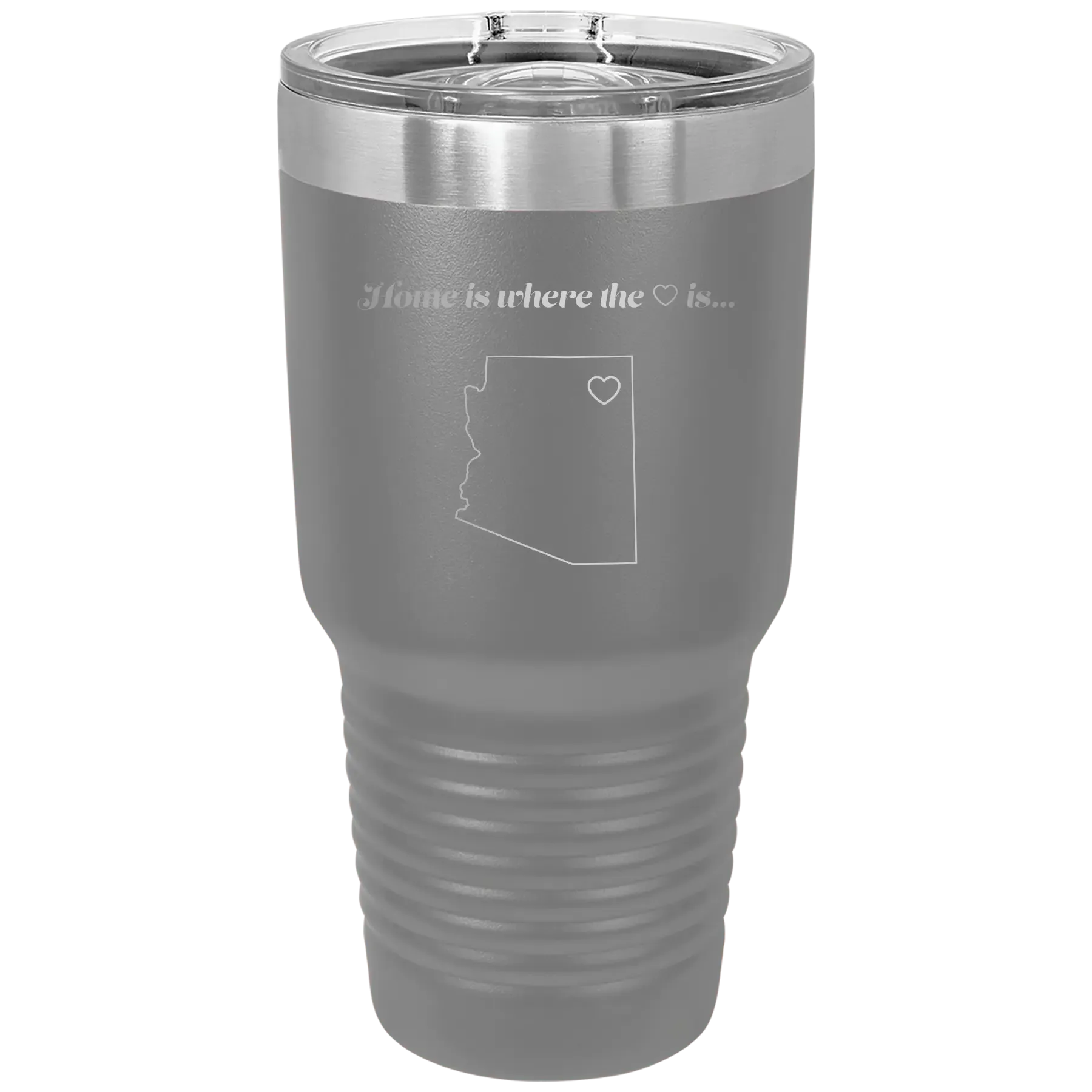 0tPersonalized-Arizona-Heart-30-oz-Tumbler-Dark-Gray