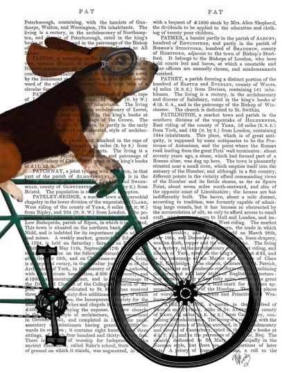 Basset Hound on Bicycle, Book Print, Dog Art Print, Wall Art