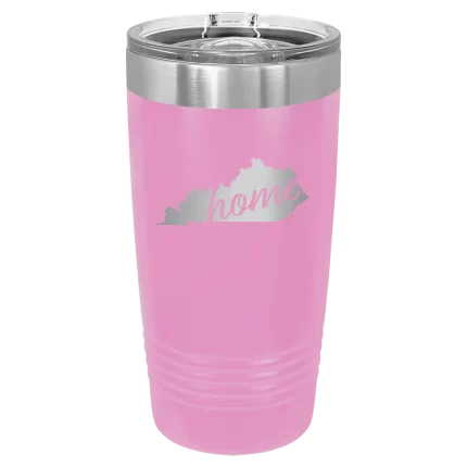 Personalized Kentucky Home 20 oz Tumbler - Light Purple