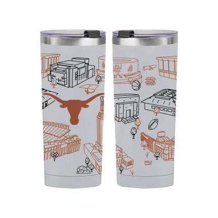 Texas Longhorn 24oz Campus Line Art Tumbler