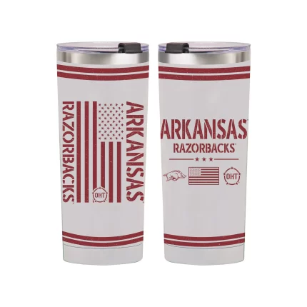 24oz Arkansas Razorbacks OHT TC Flag Tumbler