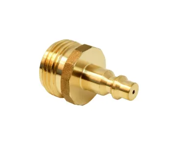 Blow Out Plug w/Qk Connector Brass Cd