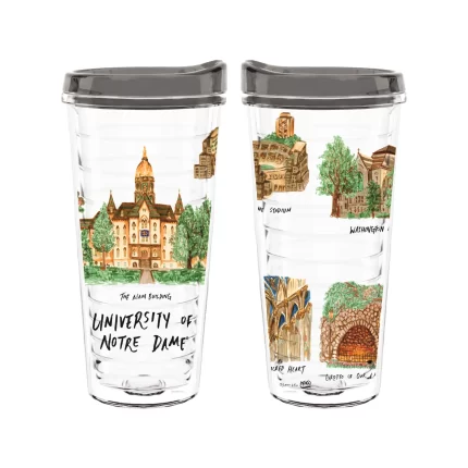 22oz Notre Dame Fighting Irish Laura Wilcox University Tritan Tumbler