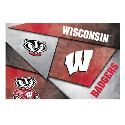 Wisconsin Badgers Mosaic Poster 16" x 24"