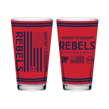 16oz Ole Miss Rebels OHT TC FW Flag Pint