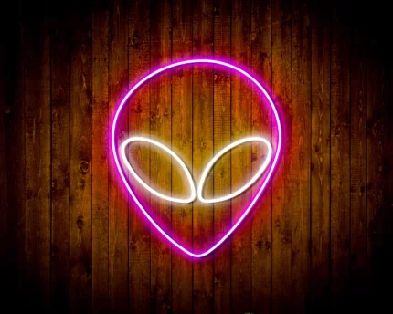 Alien Face Flex Silicone LED Sign (Neon-Style, LED Technology)