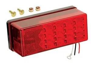3" x 8" Waterproof LED 8-Function, Left/Roadside Tail Light