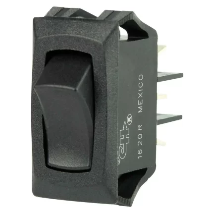 Curved SPDT Mini Rocker Switch - 12V - ON/ON