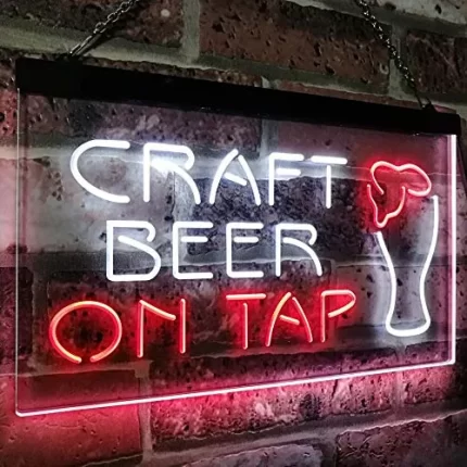 Craft Beer On Tap LED Light Sign