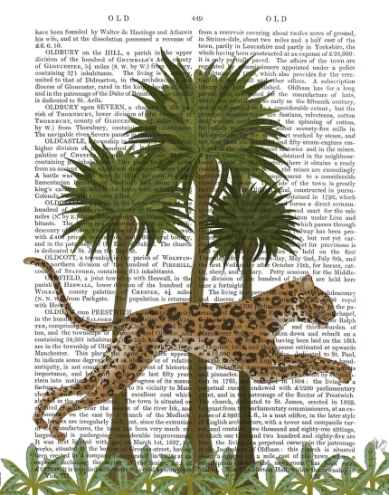 Leaping Leopard, Animalia Book Print, Art Print, Wall Art