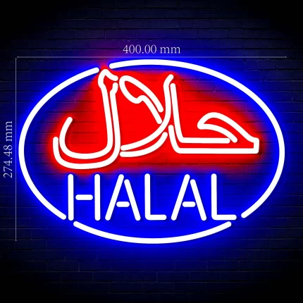 Arabic Restaurant Halal Food Flex Silicone LED Sign (Neon-Style, LED Technology)