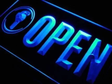 Parrot Animals Open LED Light Sign