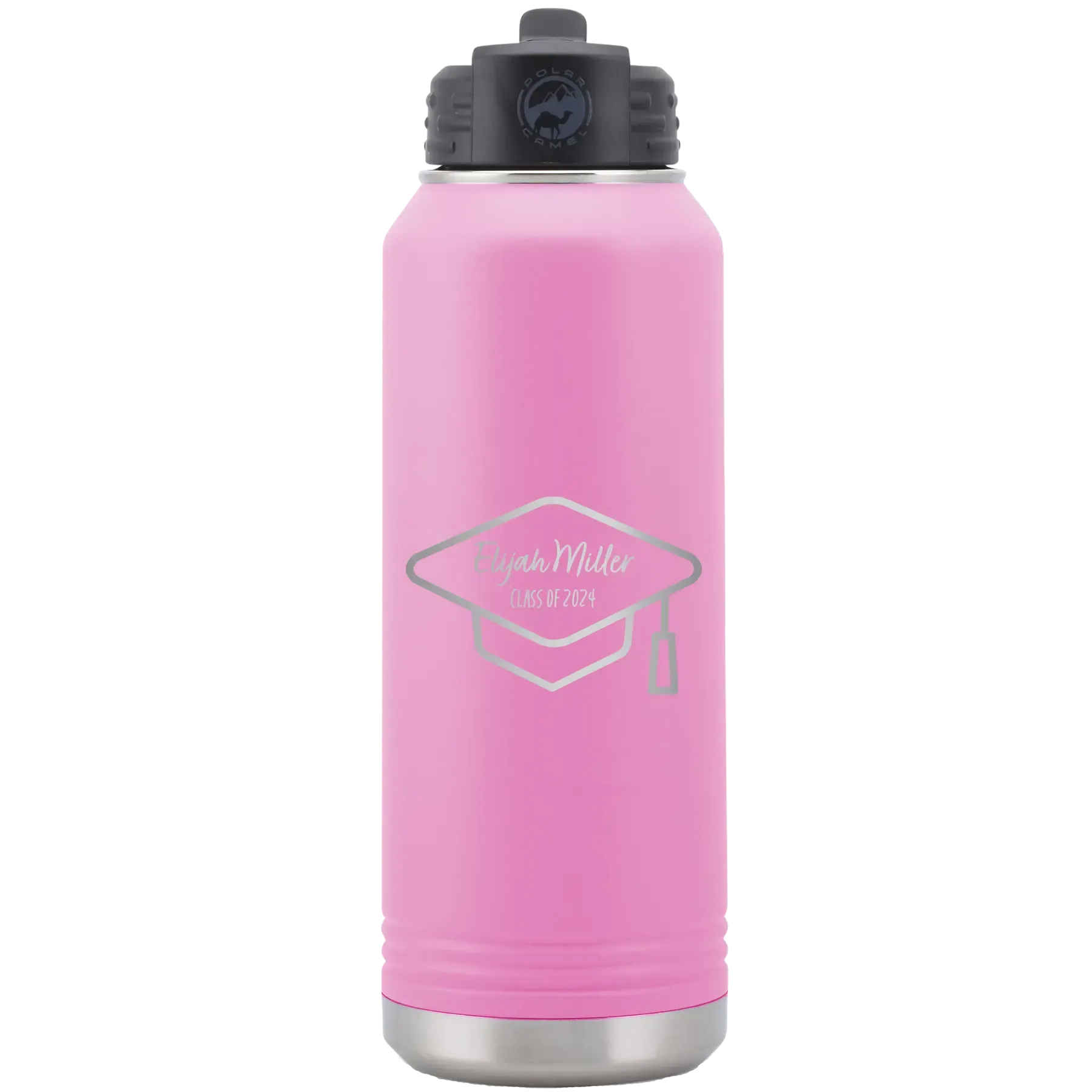 1cPersonalized-2-lines-Grad-Name-and-Class-32-oz-Water-Bottle-Light-Purple