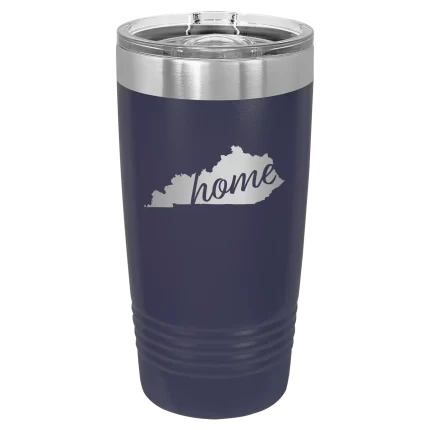 Personalized Kentucky Home 20 oz Tumbler - Navy