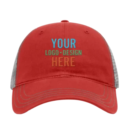 Embroidered Richardson 111 Unstructured Trucker Hat - Red