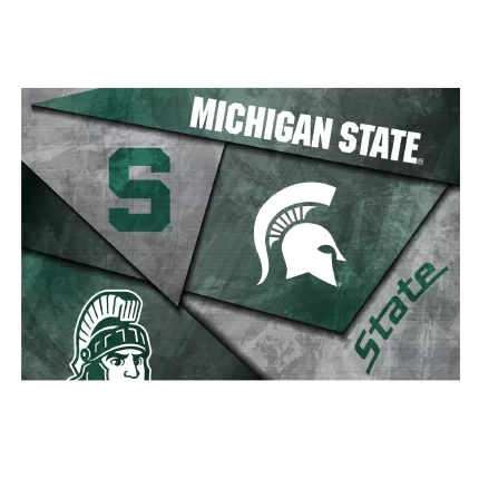 Michigan State Spartans Mosaic Poster 16" x 24"