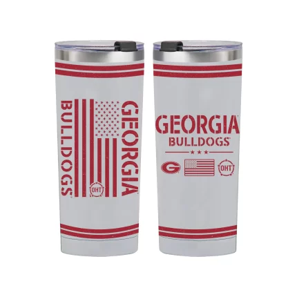 24oz Georgia Bulldogs OHT TC Flag Tumbler