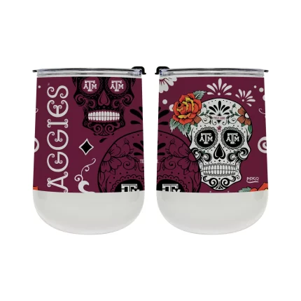 Texas A&M Dia de los Muertos 18oz tumbler