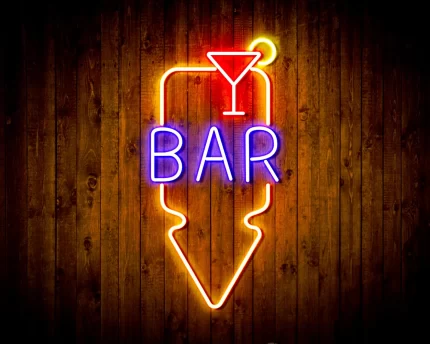 Bar Down Arrow Flex Silicone LED Sign (Neon-Style, LED Technology)