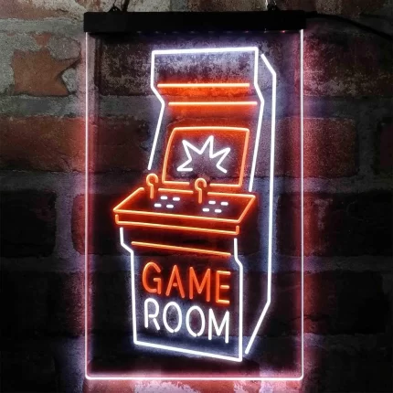 Game Room Joystick Arcade Game LED Light Sign