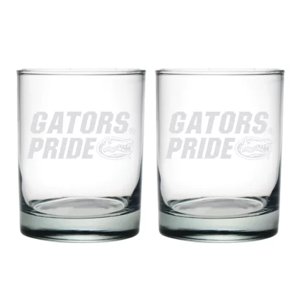 14oz Florida Gators Etched Slogan DOF 2 Pack